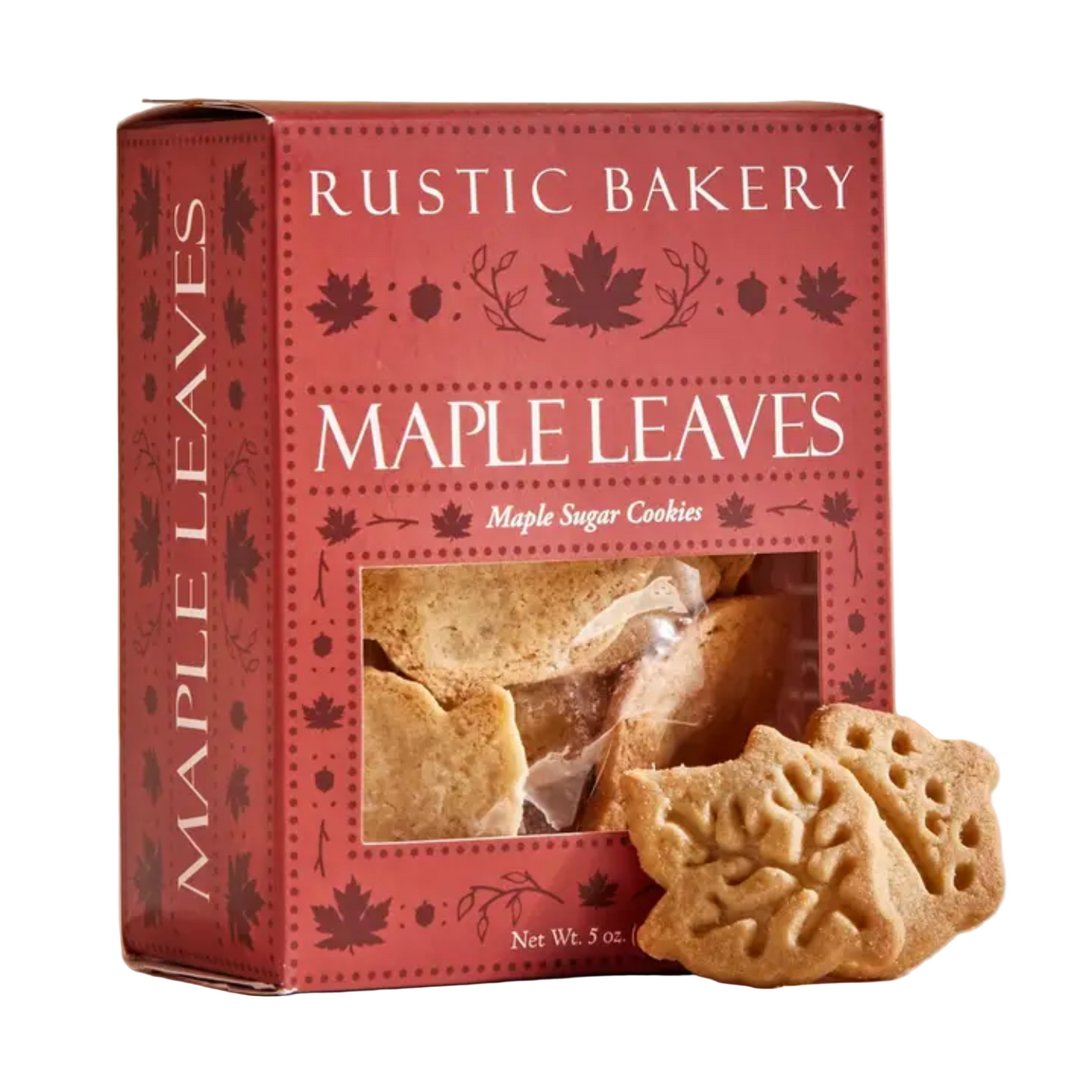 maple leaves rustic bakery cookies for fall gift baskets