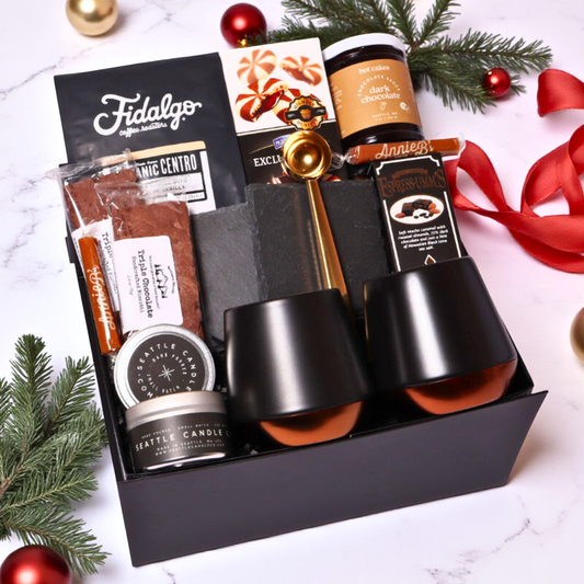 luxury coffee holiday gift box featuring unique items made in WA