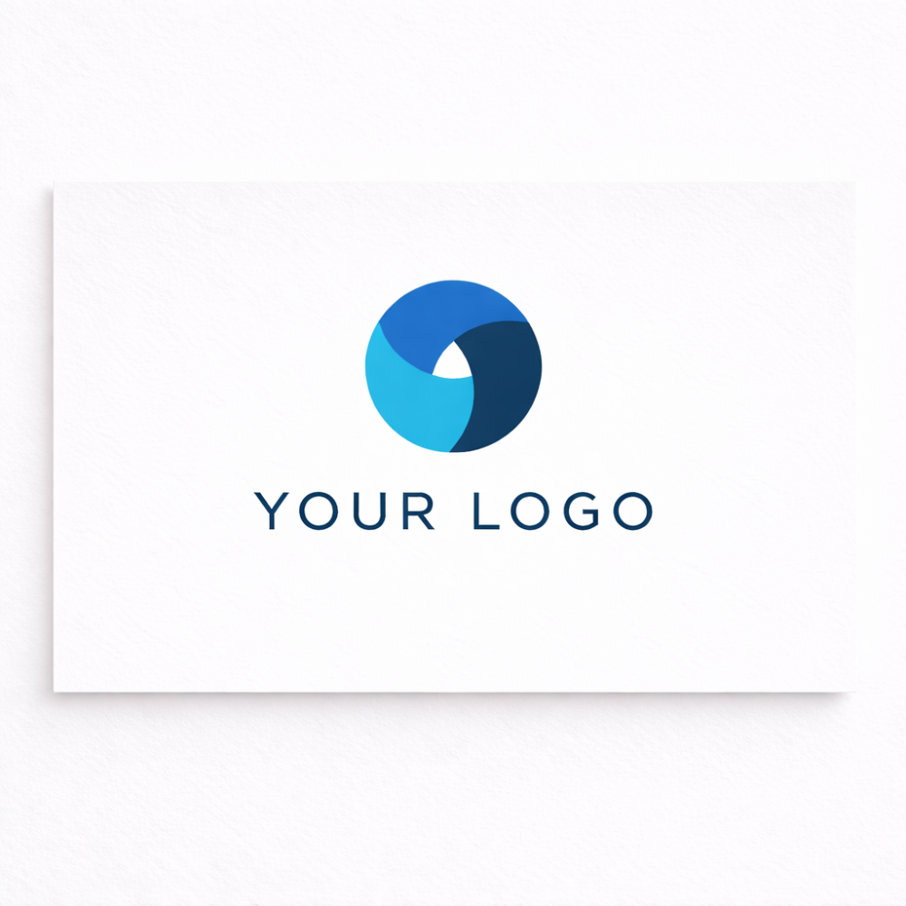 Add your logo to a 4x6 white message card for a clean branded touch. Perfect for corporate gifts, client gifts, and real estate closing gifts.