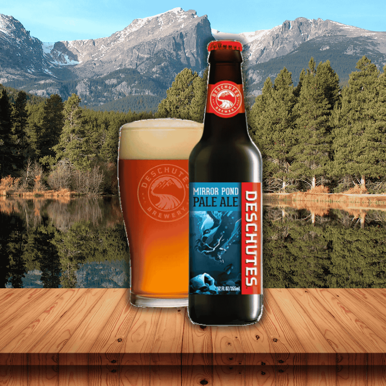 PNW Craft Beer Gift Set showcasing Deschutes Mirror Pond Pale Ale made in Bend, Oregon.