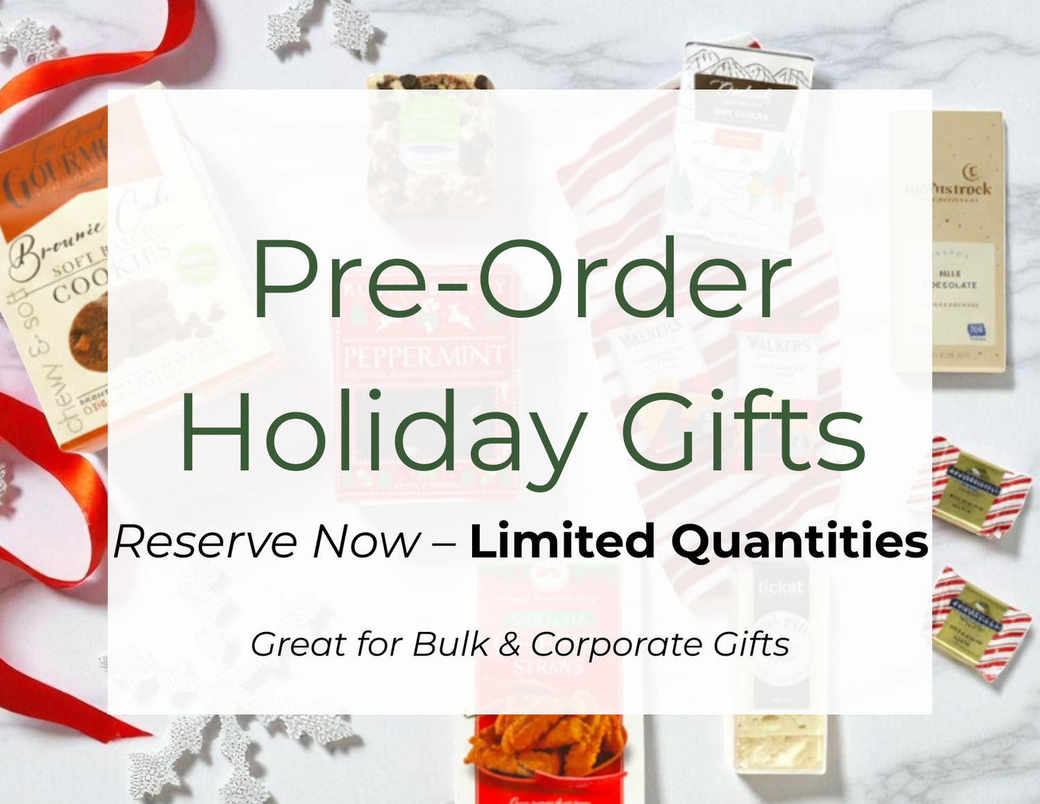 Holiday gift baskets for clients and families, featuring local Pacific Northwest favorites