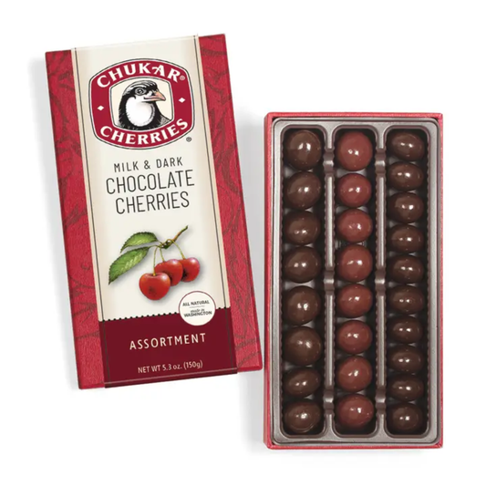 chukar chocolate cherry gift box made in the pacific northwest