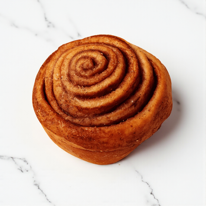 fresh baked cinnamon roll individually wrapped made in Maple Valley WA by Lydia's cakes and confections