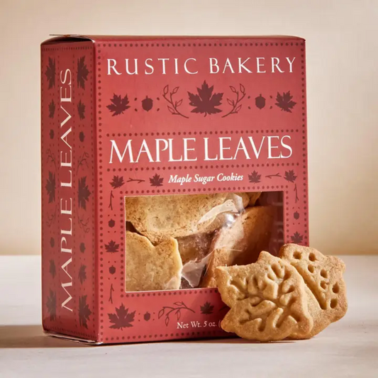 maple leaves rustic bakery cookies for fall gift baskets