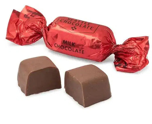 Six-piece box of Seattle Chocolate Truffles, featuring an assortment of rich, creamy truffles with decadent flavors, beautifully packaged for a delightful gift or indulgent treat