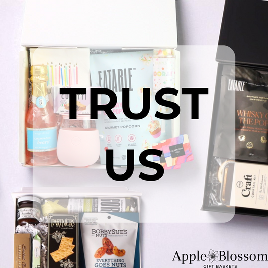 trus us to build a perfect custom gift specifically for someone special.  wine and snack gifts featuring products made in washington