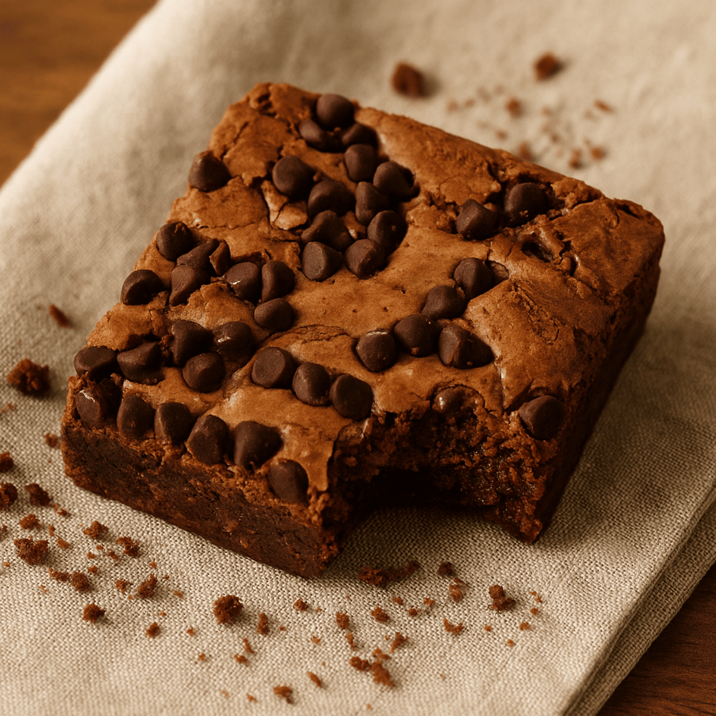 Fresh Baked Chocolate Brownie by lydias cakes and confections handmade in the Pacific Northwest