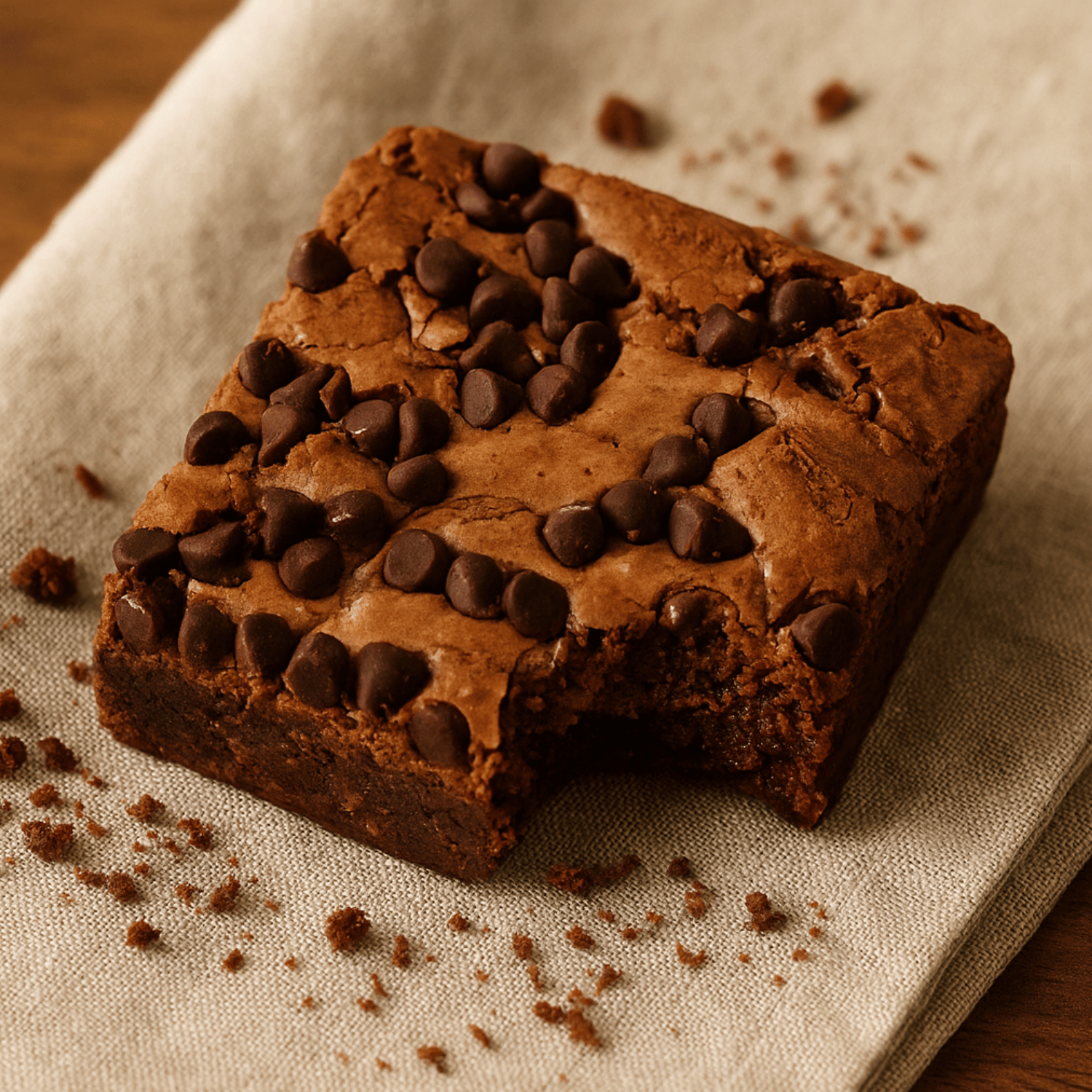 Fresh Baked Chocolate Brownie by lydias cakes and confections handmade in the Pacific Northwest