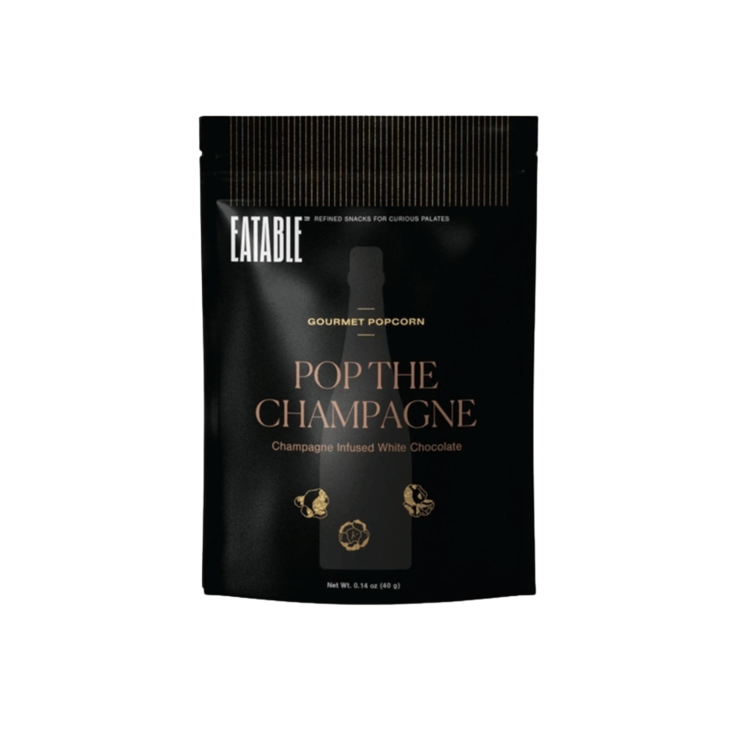 pop the champagne gourmet popcorn small with white chocolate and popping candy